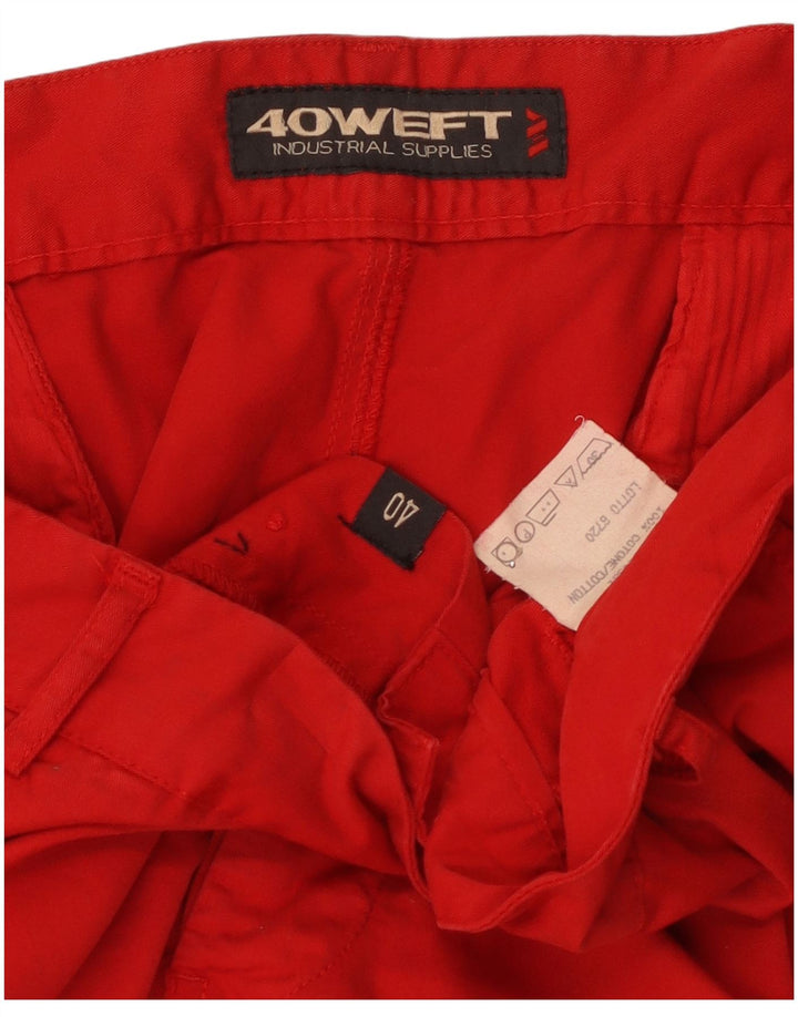 40Weft Shorts cargo para hombre W40 XL Algodón rojo
