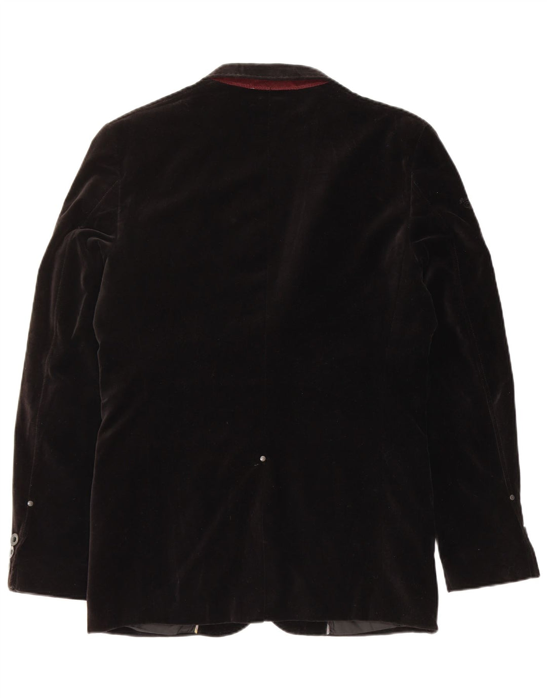 JACK & JONES Chaqueta tipo blazer de terciopelo con 2 botones para hombre UK 36 Small Black Cotton