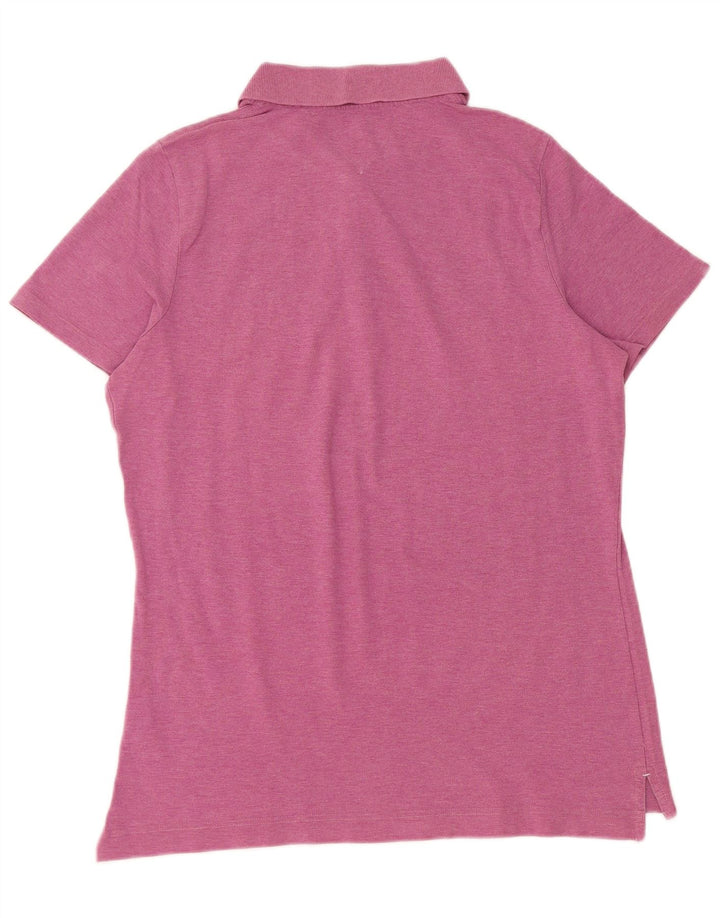 TOMMY HILFIGER Polo de corte clásico para mujer UK 40 XL Algodón rosa
