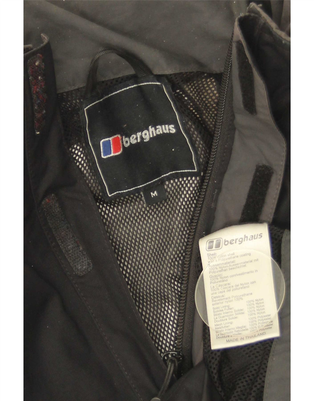 Berghaus Chaqueta impermeable para hombre UK 38 Medium Black Nylon