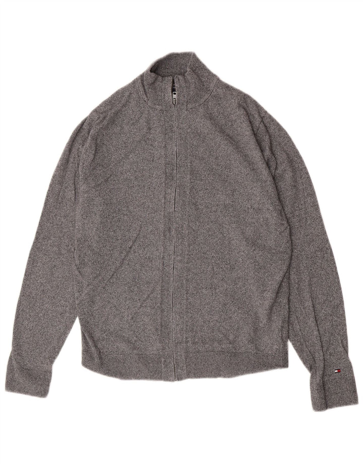 Tommy Hilfiger Suéter Cárdigan Mujer XL Algodón Gris