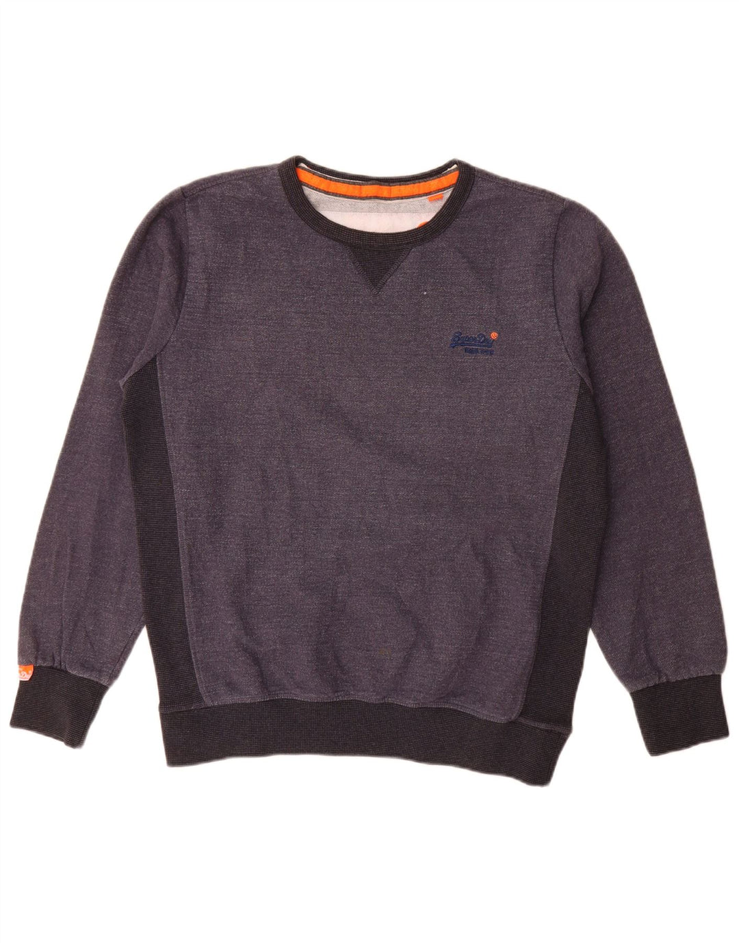 Superdry Hombre Sudadera Jumper XL Gris Colorblock Algodón
