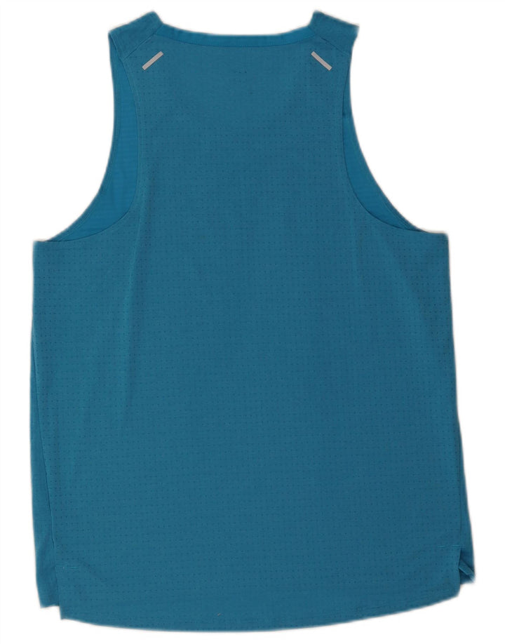 NIKE Hombre Dri Fit Graphic Vest Top Azul Medio