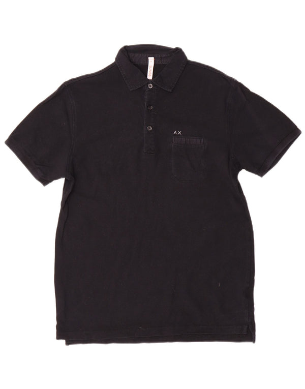 Polo Sun68 para hombre de algodón negro mediano