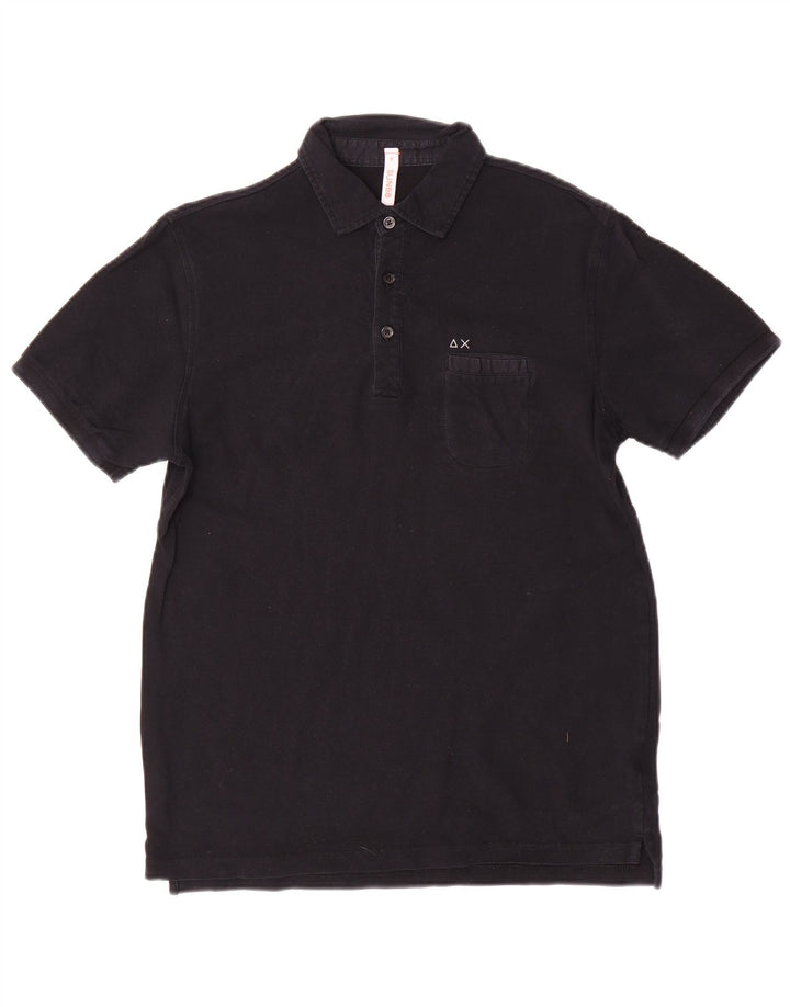 Polo Sun68 para hombre de algodón negro mediano