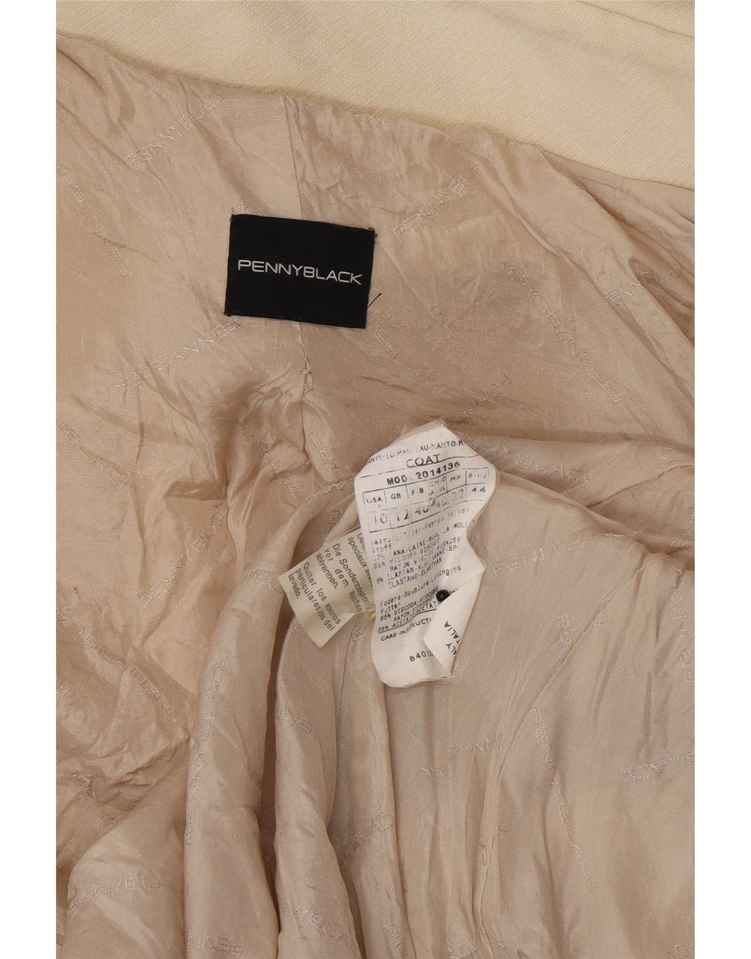 Penny Black Abrigo para mujer Reino Unido 12 Lana beige medio