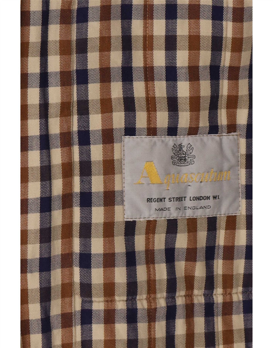 Aquascutum Abrigo acolchado extragrande para mujer UK 46 Poliéster beige grande