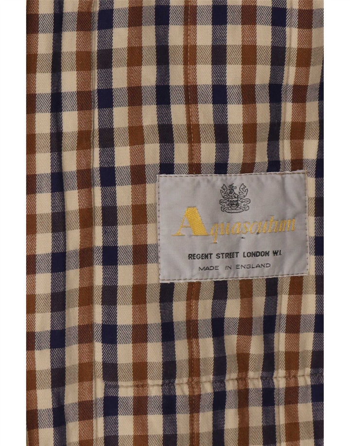 Aquascutum Abrigo acolchado extragrande para mujer UK 46 Poliéster beige grande