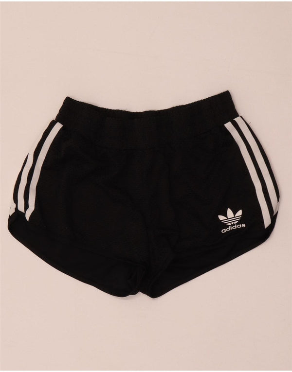 Adidas Pantalones cortos deportivos para mujer UK 8 Small Poliéster negro