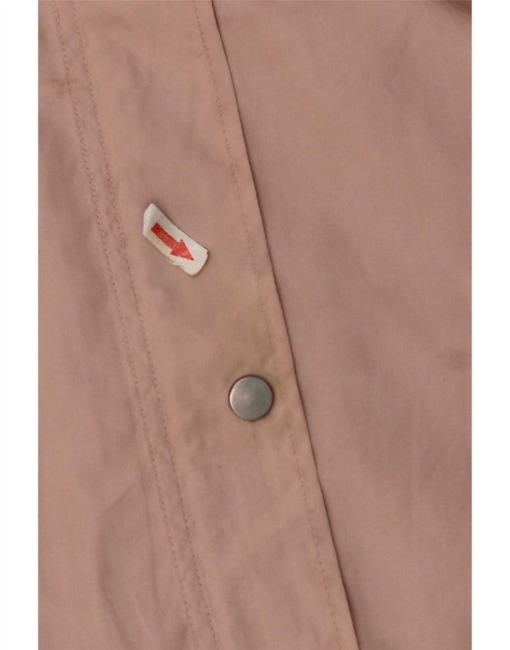 Zara Mujer Chubasquero Con Capucha UK 44 Poliéster Rosa Mediano