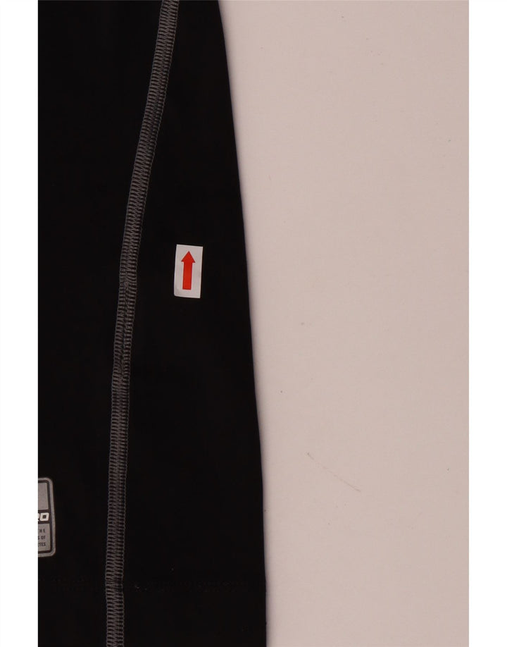 NIKE Womens Dri Fit Top Long Sleeve UK 14 Large Black Polyester