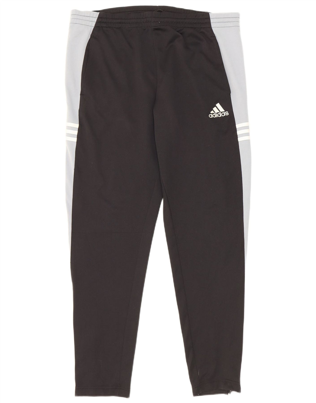 Adidas Pantalones de chándal para hombre UK 40/42 Medium Negro Colorblock Poliéster