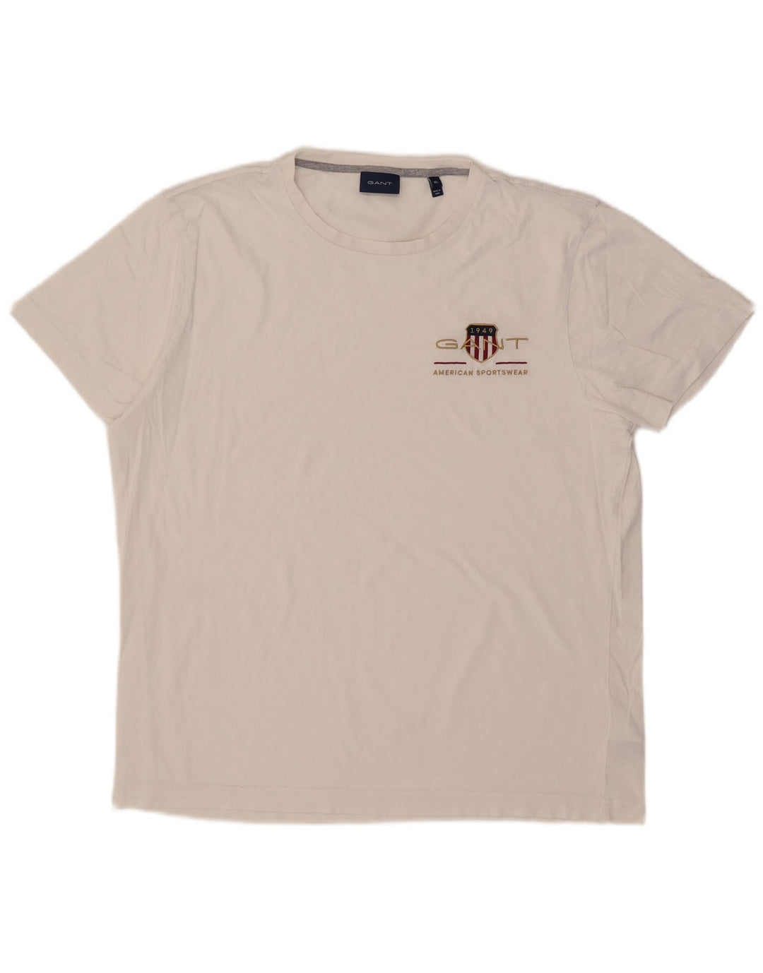 Gant Camiseta Gráfica para Hombre Top XL Blanco Algodón