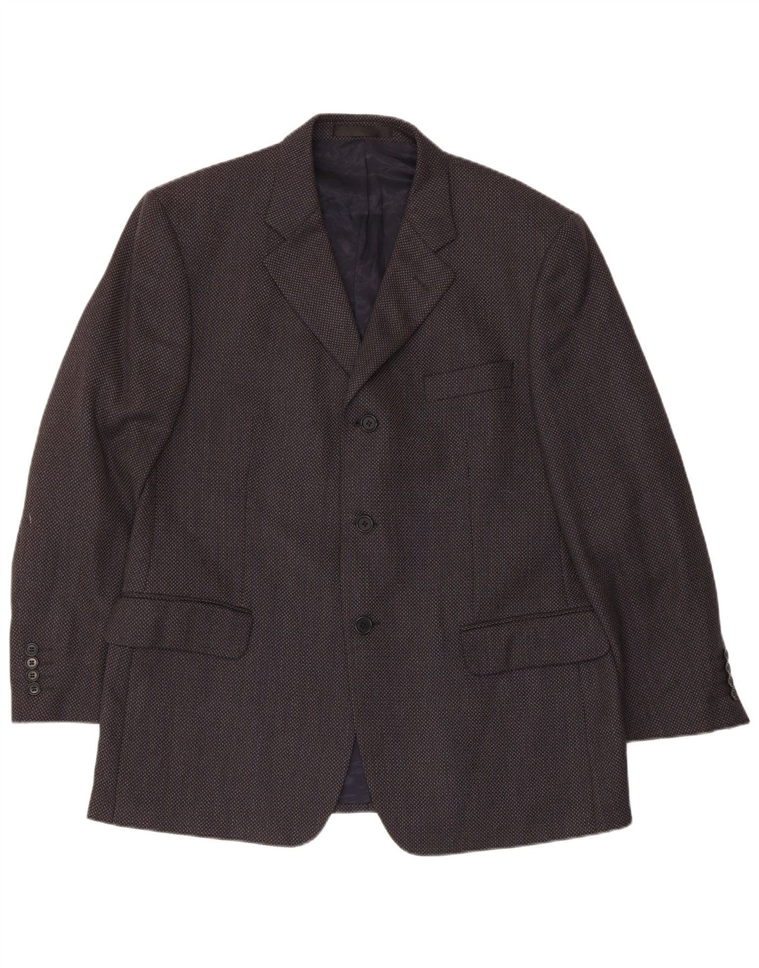 Marks & Spencer Chaqueta tipo blazer de 3 botones para hombre UK 44 XL Lana virgen azul marino