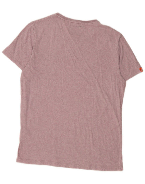 Superdry Camiseta para mujer Top UK 46 Large Pink Cotton