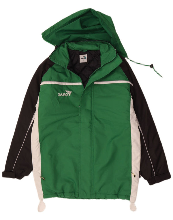 Chaqueta cortavientos holgada con capucha para hombre Jako UK 36 Small Green Colourblock