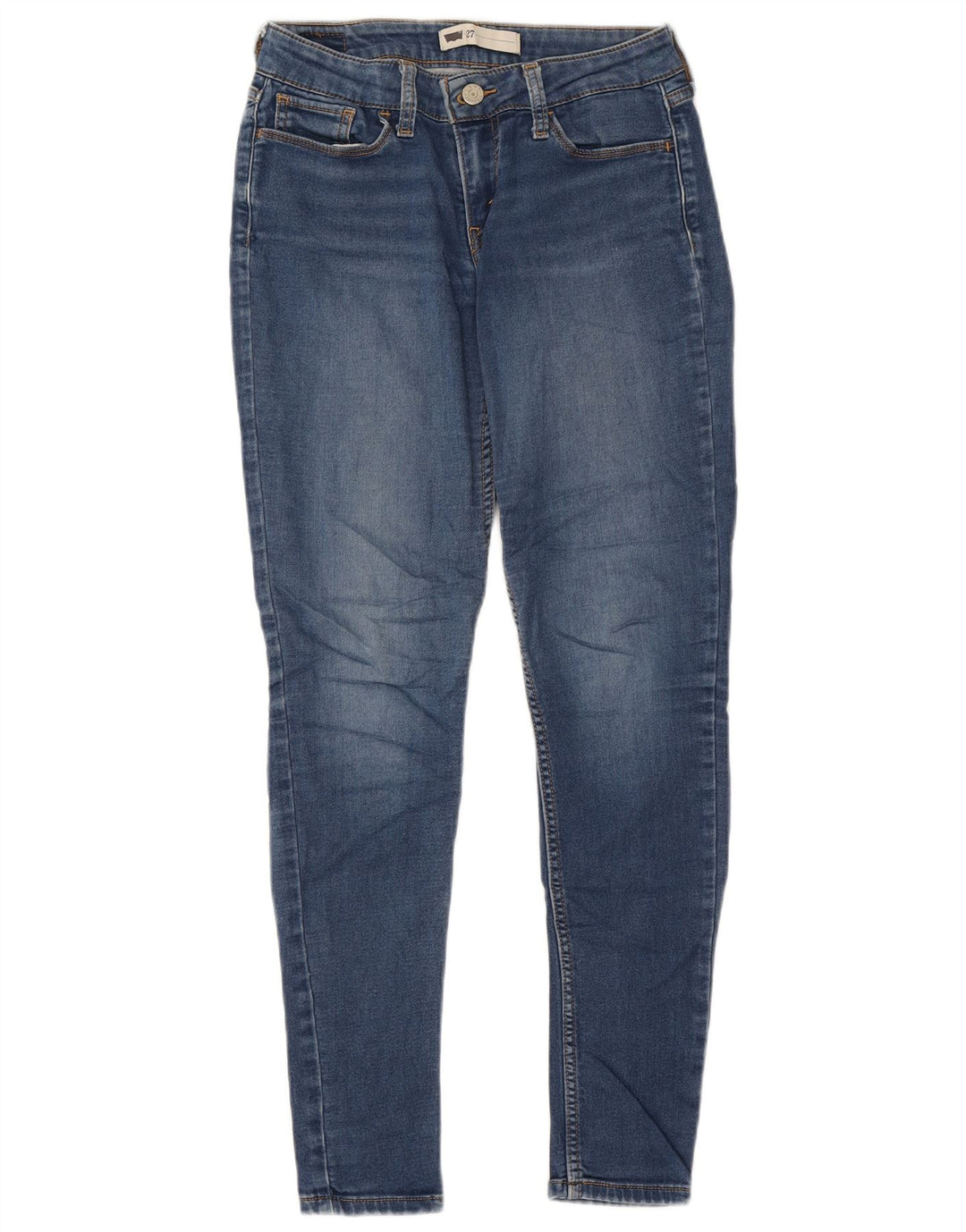 Levi's Vaqueros Pitillo Mujer W27 L30 Algodón Azul
