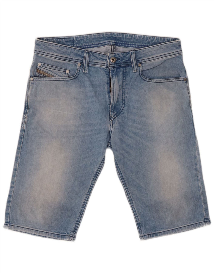 DIESEL Shorts Vaqueros Mujer W29 Azul Medio Algodón