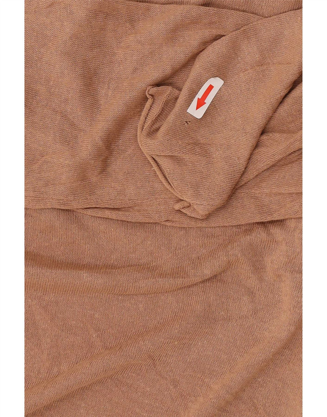 Zara Mujer Top Manga Larga UK 44 Medio Beige