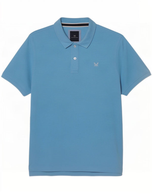 Crew Clothing Polo para hombre de algodón azul grande
