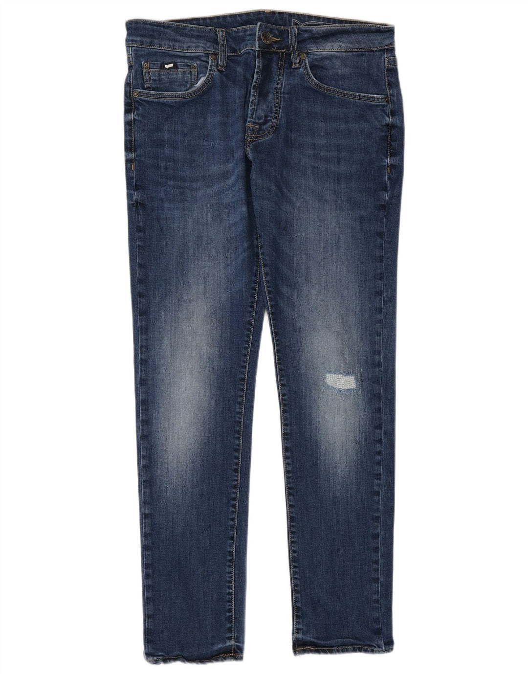 Vaqueros ajustados desgastados para hombre Gap W32 L32 Algodón azul
