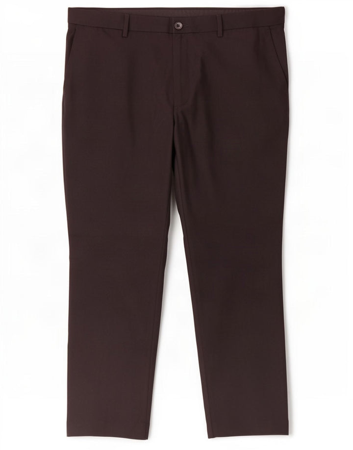 Marks & Spencer Pantalones chinos ajustados para hombre W40 L29 Poliéster negro