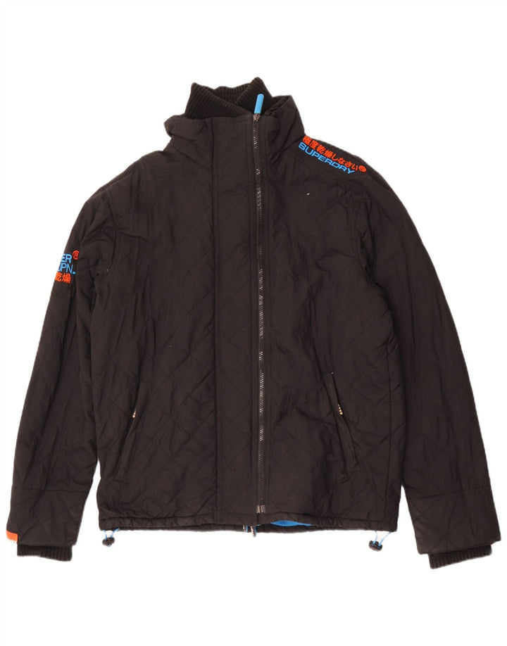 Superdry Chaqueta Cortavientos The Windcheater para Mujer UK 46 Grande Negro