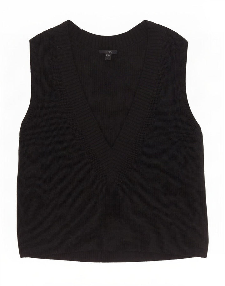 Cos - Camiseta sin mangas para mujer, talla grande, talla 10, color negro