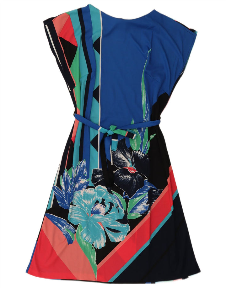 C&A Vestido acampanado para mujer UK 22 3XL Poliéster floral multicolor