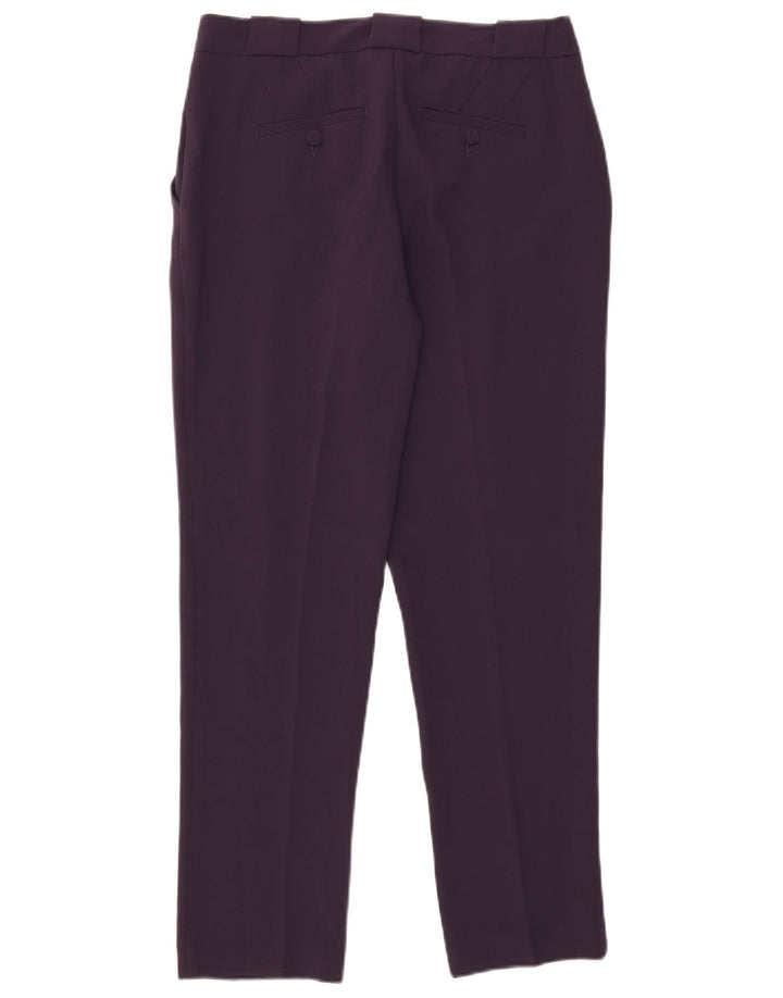 Benetton Pantalón Chino Slim Fit IT 42 Medium W30 L28 Poliéster Morado