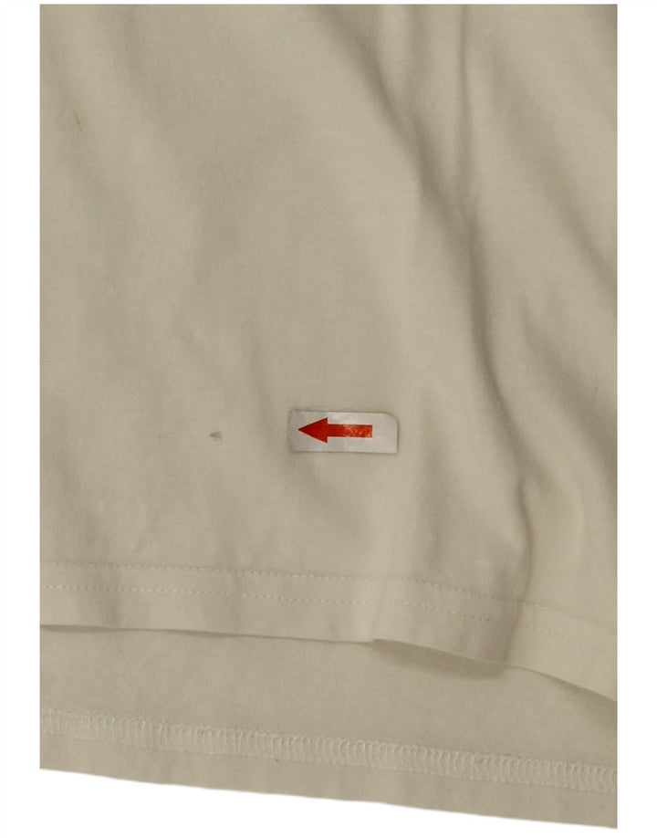 Tommy Hilfiger Camiseta Regular Fit para Hombre Top Medium White Cotton