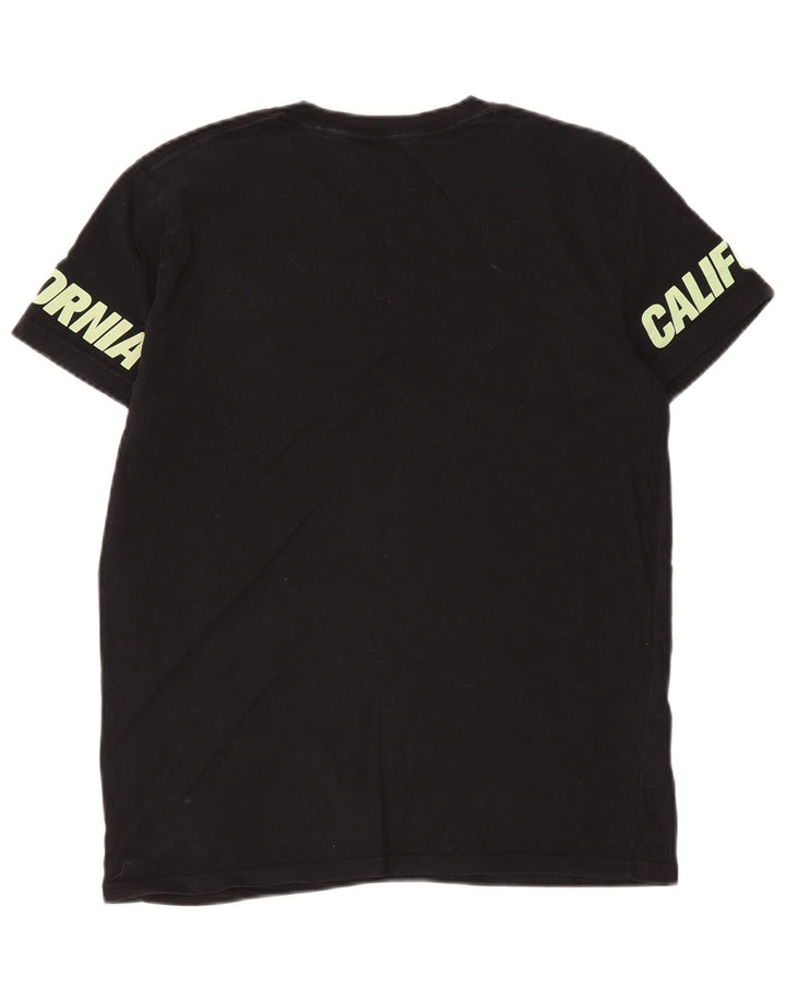 Hollister Hombre Camiseta Gráfica Top Small Negro