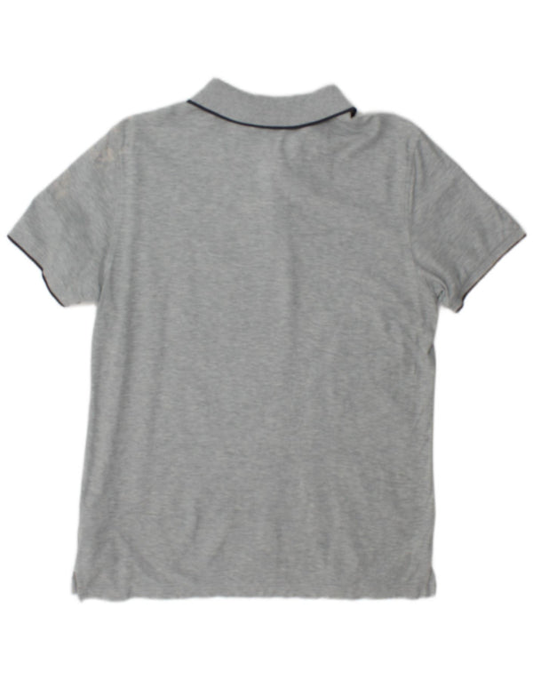 Polo Calvin Klein para hombre de algodón moteado gris pequeño
