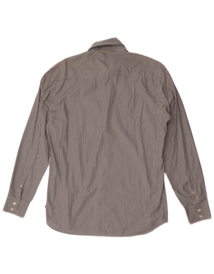 Gianfranco Ferre Camisa de hombre grande a rayas multicolor