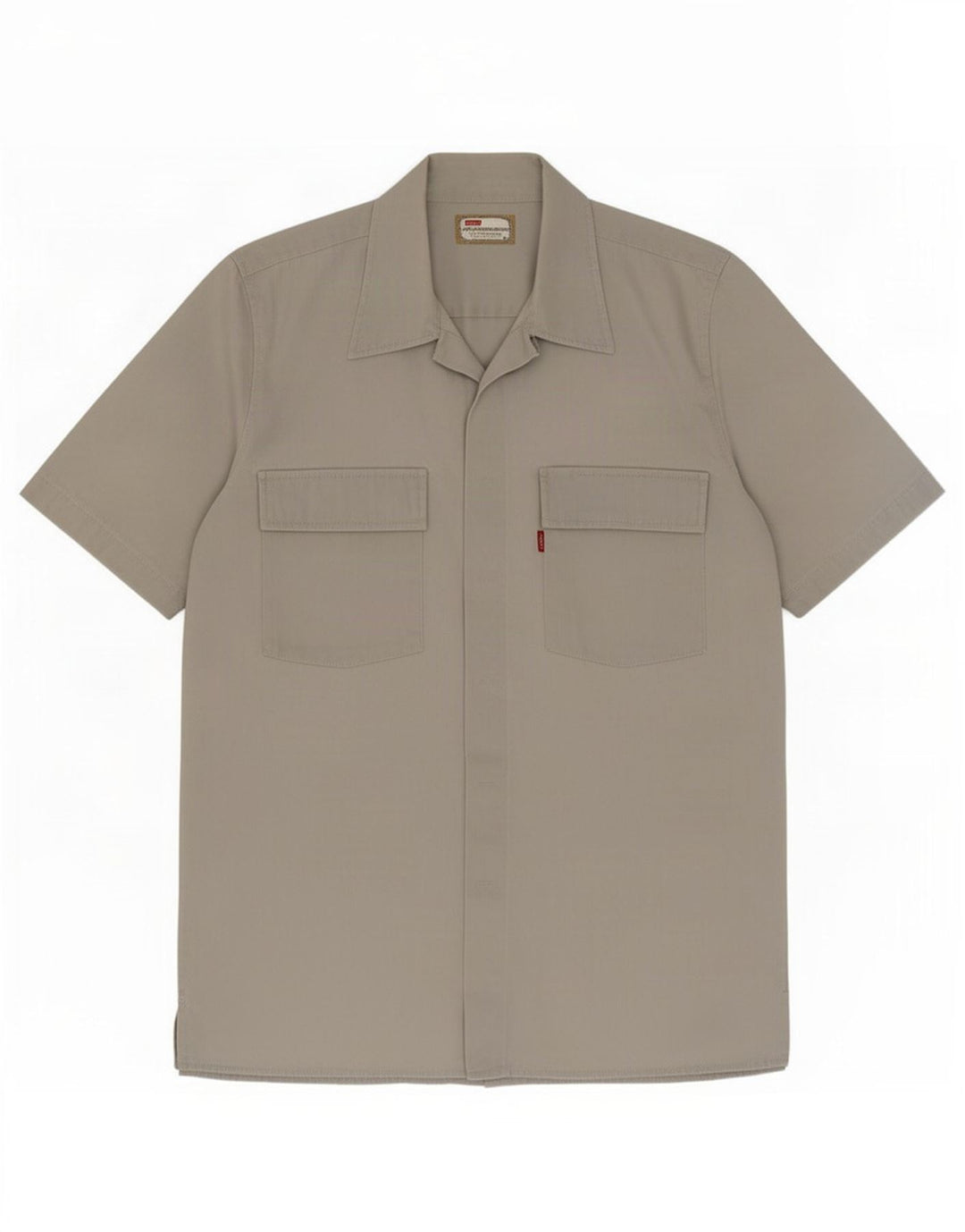 Camisa Levi's Hombre Manga Corta Algodón Gris Medio