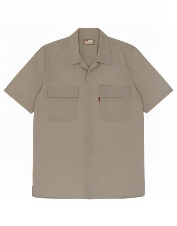 Camisa Levi's Hombre Manga Corta Algodón Gris Medio
