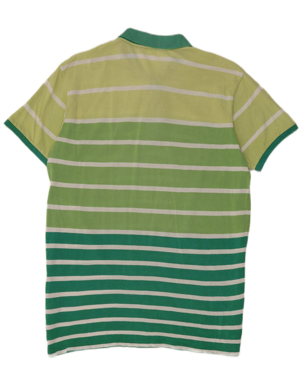 Kappa Polo Hombre XL Algodón Rayas Verde