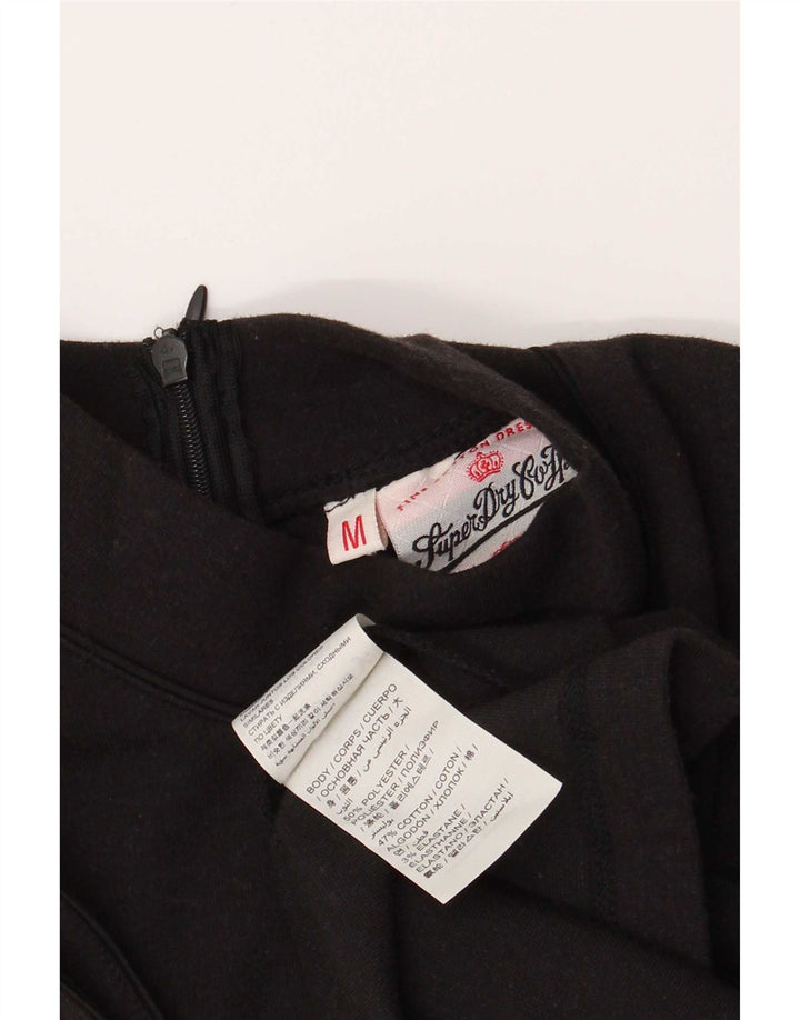 Superdry Vestido Acampanado Sin Mangas para Mujer UK 40 Mediano Negro Poliéster