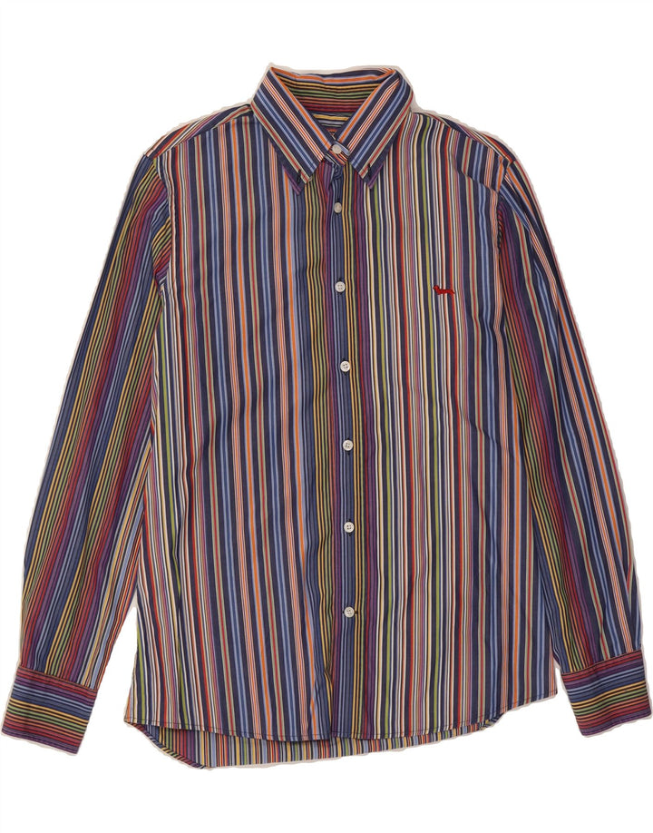 HARMONT & BLAINE Camisa de corte estrecho para hombre Mediana Multicolor Clásica