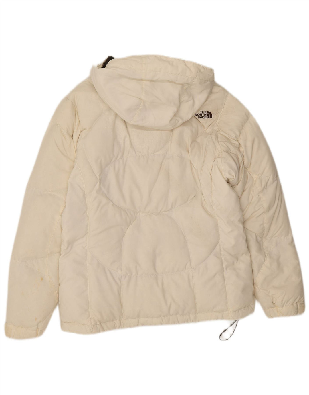 The North Face Chaqueta acolchada con capucha para mujer UK 44 Medium White Nylon