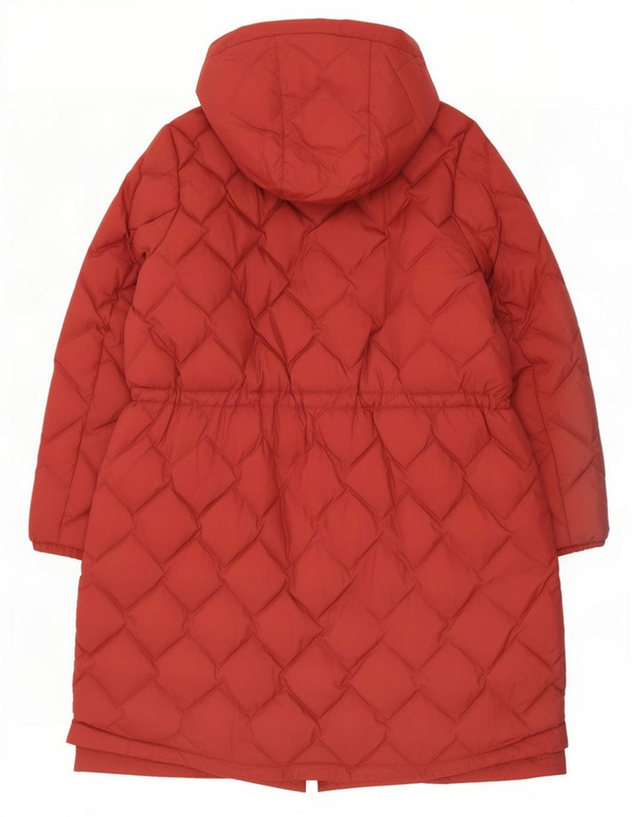 Marks & Spencer Abrigo acolchado con capucha para mujer UK 22 3XL Poliamida roja