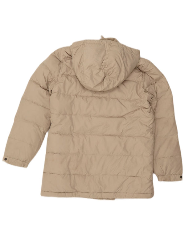 SERGIO TACCHINI Chaqueta acolchada con capucha Mujer IT 42 Poliéster beige medio