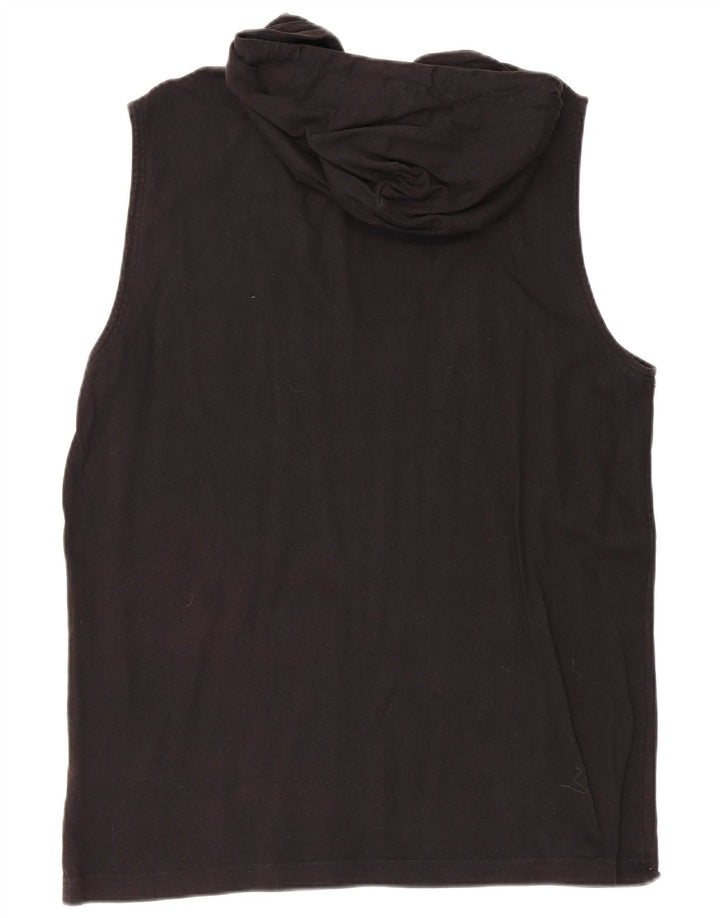 Champion Chaleco Gráfico Con Capucha Para Hombre XL Algodón Negro