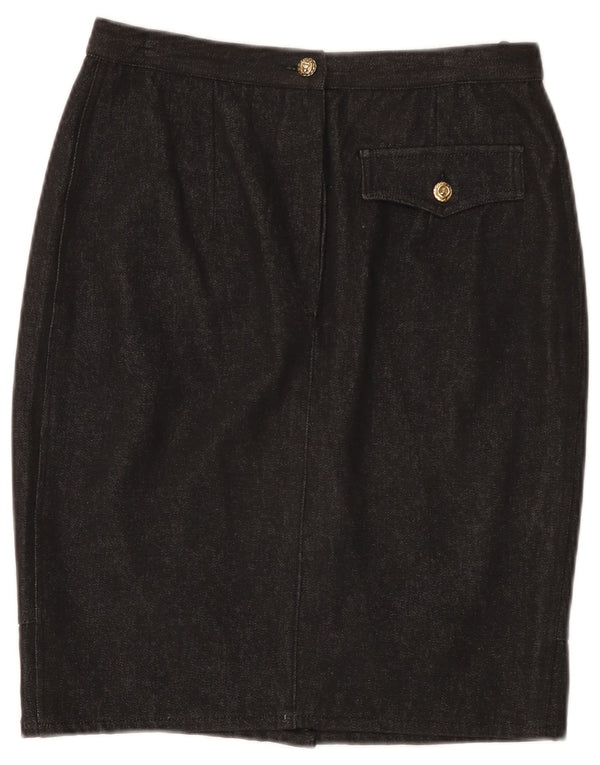 Giorgio Grati Falda vaquera para mujer IT 44 Medium W28 Negro