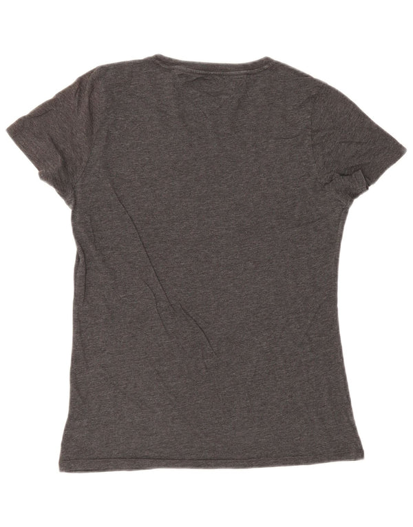 Tommy Hilfiger Camiseta gráfica para mujer Top UK 10 Small Grey