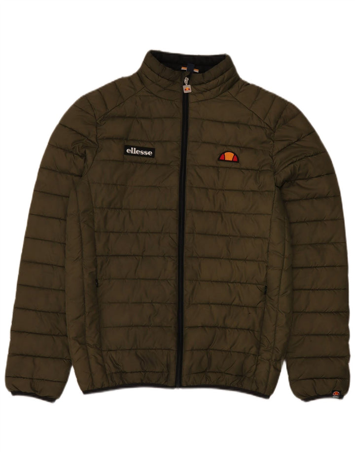 Ellesse Chaqueta acolchada para hombre UK 36 Small Caqui Poliéster