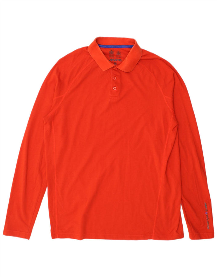 Musto Polo De Manga Larga De Algodón Naranja Medio Hombre