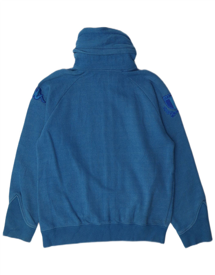 Kappa Hombre Sudadera Con Capucha Y Cremallera Suéter Grande De Algodón A Rayas Azul