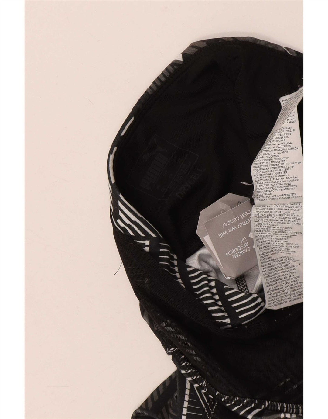 Puma Leggings gráficos para mujer UK 4 XS Poliéster negro