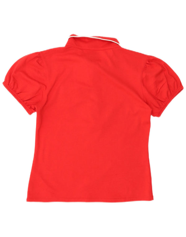 FILA Polo para mujer UK 40 Grande Algodón rojo